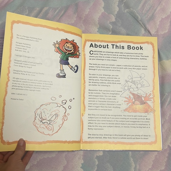 I Can Draw Cartoons hardcover book step-by-step introduction to drawing cartoons - Picture 9 of 17